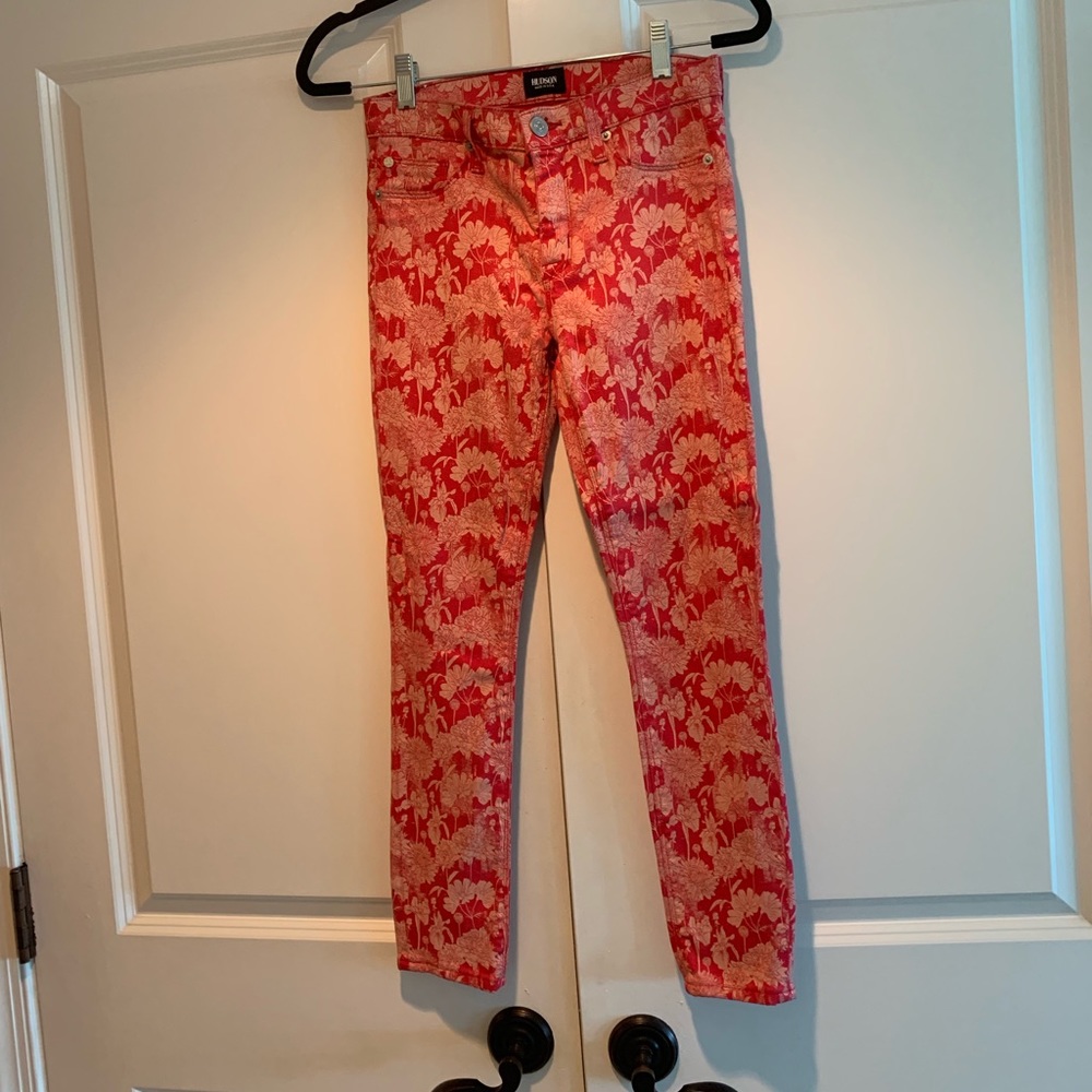 Hudson ‘NICO’ print ankle jeans (Size 26)